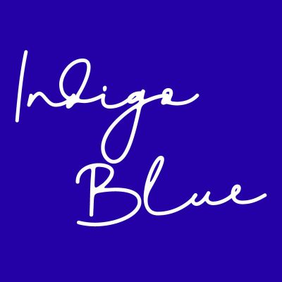 IndigoBlue,インディゴブルー,藍色,青紫,紺色